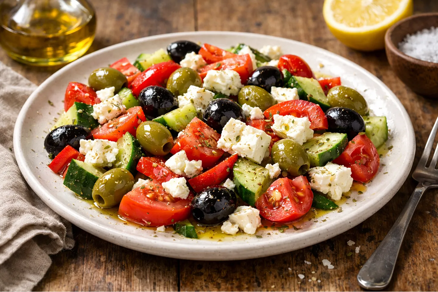 Hero-Bild für den Artikel Griechischer Salat mit erfrischendem Dressing