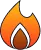 Symbolische Flamme für Kalorien